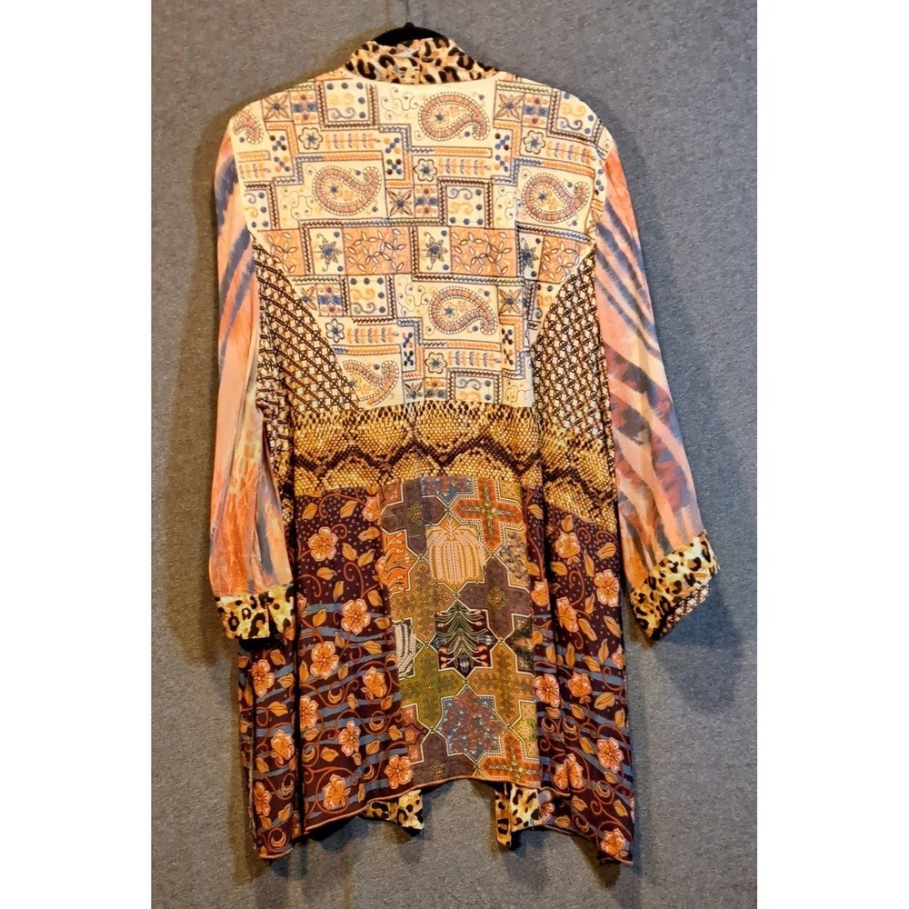 John Mark PatchwoJohn Mark Embroidered Kimono Jac… - image 2